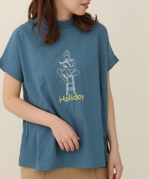 sakishimatokyo | 【ZOZO限定】サキシマamp「プリントモックネックTシャツ」(Tシャツ/カットソー)