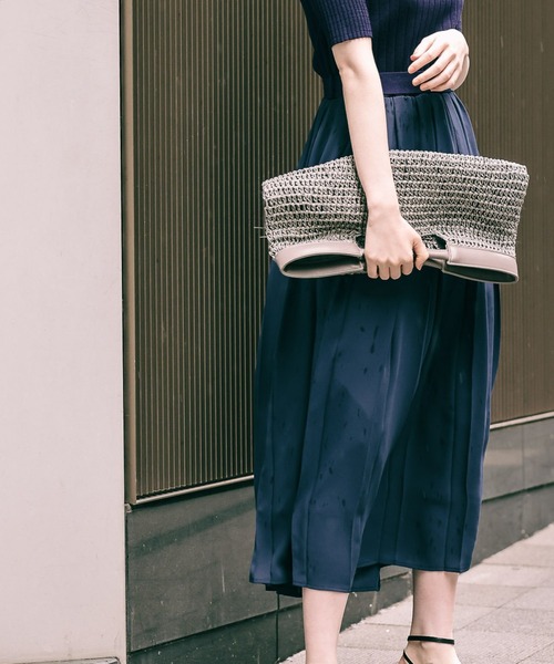 Andemiu（アンデミュウ）の「ペーパークリテバッグ940223（クラッチバッグ・レディース・グレー/ベージュ・FREE）」の2枚目の写真