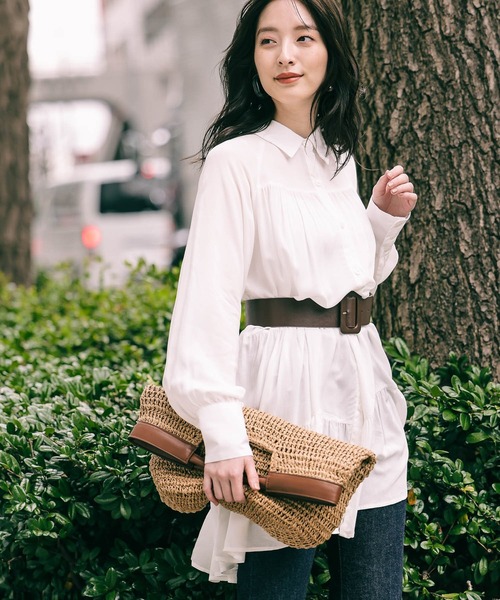 Andemiu（アンデミュウ）の「ペーパークリテバッグ940223（クラッチバッグ・レディース・グレー/ベージュ・FREE）」の9枚目の写真