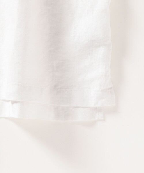 SHIPS any（シップス エニィ）の「SHIPS any: オーガニックリネン プルオーバー 5分袖シャツ◇（シャツ/ブラウス・メンズ・ネイビー/グレー/オフホワイト・SMALL/MEDIUM/LARGE/X-LARGE）」の7枚目の写真