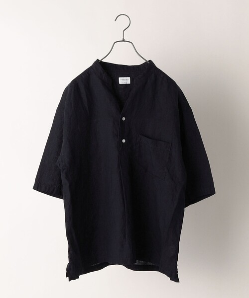 SHIPS any（シップス エニィ）の「SHIPS any: オーガニックリネン プルオーバー 5分袖シャツ◇（シャツ/ブラウス・メンズ・ネイビー/グレー/オフホワイト・SMALL/MEDIUM/LARGE/X-LARGE）」の20枚目の写真