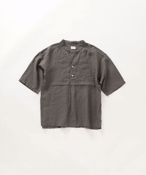 SHIPS any（シップス エニィ）の「SHIPS any: オーガニックリネン プルオーバー 5分袖シャツ◇（シャツ/ブラウス・メンズ・ネイビー/グレー/オフホワイト・SMALL/MEDIUM/LARGE/X-LARGE）」の21枚目の写真