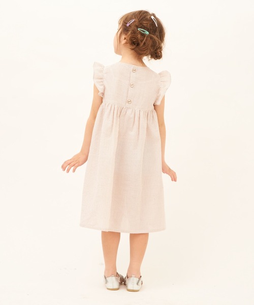 RUGGEDWORKS(ラゲッドワークス)の「サッカーストライプワンピース(ワンピース・キッズ・ベージュ/ブルー・SMALL/MEDIUM/LARGE/X-LARGE/X-SMALL)」の3枚目の写真