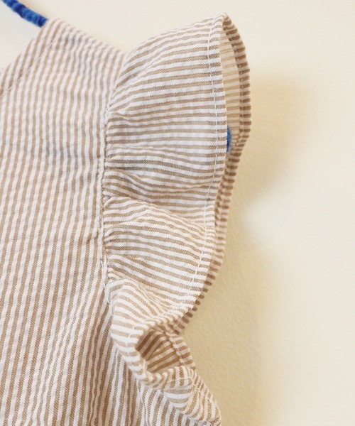 RUGGEDWORKS(ラゲッドワークス)の「サッカーストライプワンピース(ワンピース・キッズ・ベージュ/ブルー・SMALL/MEDIUM/LARGE/X-LARGE/X-SMALL)」の8枚目の写真
