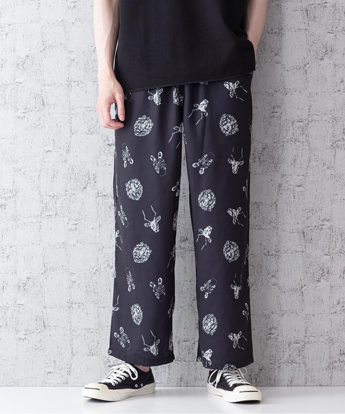 Blue Standard (ブルースタンダード)の「【BLUE STANDARD】シルキータッチ総柄ワイドシェフパンツ ワイドパンツ(その他パンツ・メンズ・その他1/その他2・MEDIUM/LARGE)」の9枚目の写真