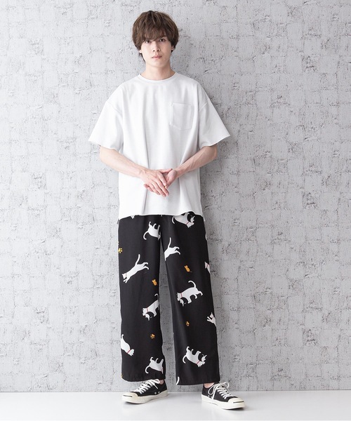 Blue Standard (ブルースタンダード)の「【BLUE STANDARD】シルキータッチ総柄ワイドシェフパンツ ワイドパンツ(その他パンツ・メンズ・その他1/その他2・MEDIUM/LARGE)」の7枚目の写真