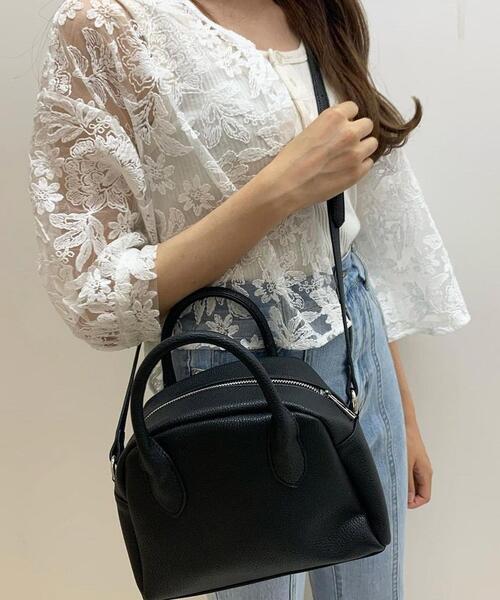 INGNI（イング）の「ミニボストンショルダーバッグ（トートバッグ・レディース・アイボリー/ブラック/ブラウン・ONE SIZE）」の3枚目の写真