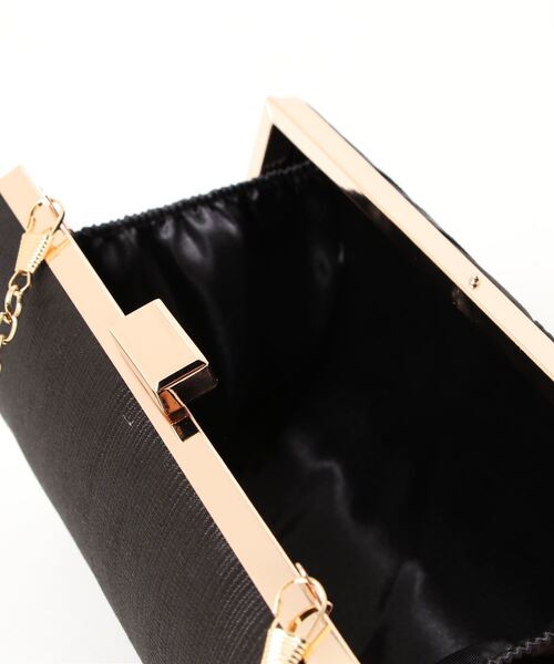 My shawty(マイシャウティー)の「satin party bag(クラッチバッグ・レディース・ブラック/シルバー/シャンパン/パープル/グリーン・FREE)」の13枚目の写真