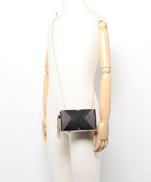 My shawty(マイシャウティー)の「satin party bag(クラッチバッグ・レディース・ブラック/シルバー/シャンパン/パープル/グリーン・FREE)」の7枚目の写真