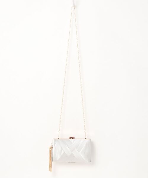 My shawty(マイシャウティー)の「satin party bag(クラッチバッグ・レディース・ブラック/シルバー/シャンパン/パープル/グリーン・FREE)」の8枚目の写真