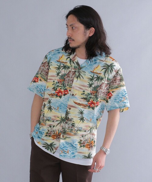 ROBERT J. CLANCEY(ロバートジェイクレンシー)の「ROBERT J.CLANCEY: ウォッシャブル レーヨン アロハシャツ(シャツ/ブラウス・メンズ・ライトブルー/コバルトブルー/ブラック/オリーブ/イエロー・MEDIUM/SMALL/X-SMALL)」の19枚目の写真