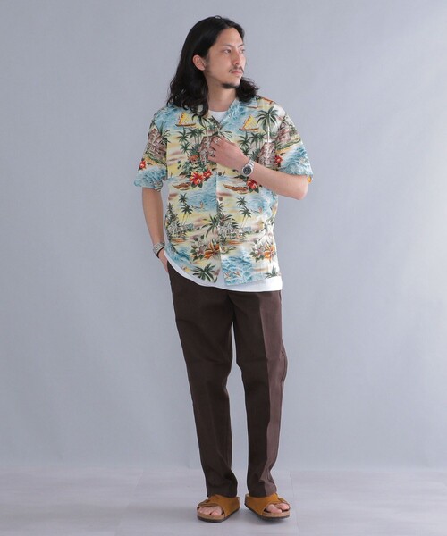 ROBERT J. CLANCEY(ロバートジェイクレンシー)の「ROBERT J.CLANCEY: ウォッシャブル レーヨン アロハシャツ(シャツ/ブラウス・メンズ・ライトブルー/コバルトブルー/ブラック/オリーブ/イエロー・MEDIUM/SMALL/X-SMALL)」の20枚目の写真
