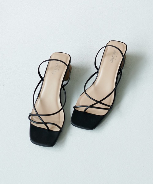 DISCOAT（ディスコート）の「クロスストラップサンダル（サンダル・レディース・ブラック/アイボリー・MEDIUM/LARGE）」の17枚目の写真