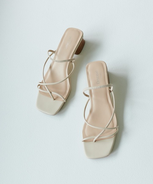 DISCOAT（ディスコート）の「クロスストラップサンダル（サンダル・レディース・ブラック/アイボリー・MEDIUM/LARGE）」の13枚目の写真