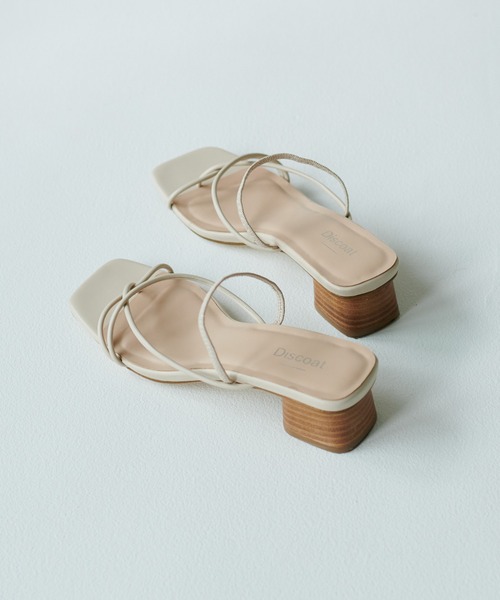 DISCOAT（ディスコート）の「クロスストラップサンダル（サンダル・レディース・ブラック/アイボリー・MEDIUM/LARGE）」の18枚目の写真