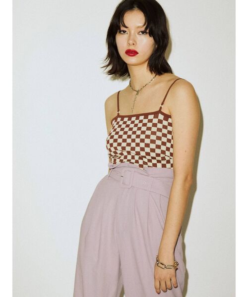 jouetie（ジュエティ）の「サマーニットキャミソール（キャミソール・レディース・ブラウン/グリーン/ブラック・MEDIUM）」の11枚目の写真