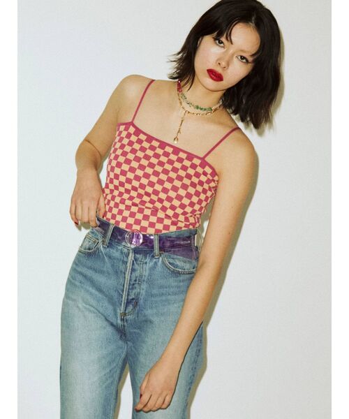 jouetie（ジュエティ）の「サマーニットキャミソール（キャミソール・レディース・ブラウン/グリーン/ブラック・MEDIUM）」の20枚目の写真