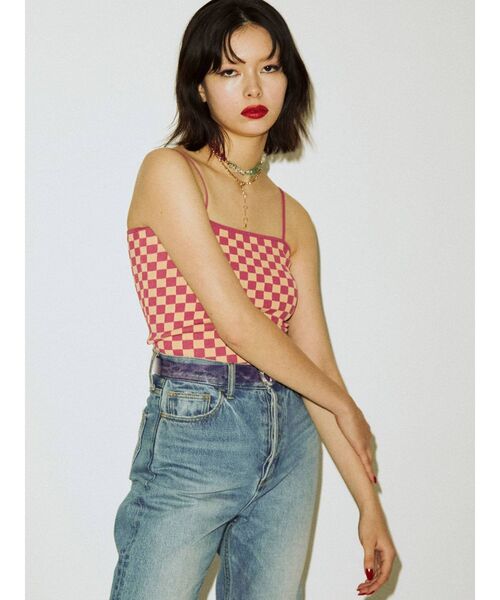 jouetie（ジュエティ）の「サマーニットキャミソール（キャミソール・レディース・ブラウン/グリーン/ブラック・MEDIUM）」の21枚目の写真