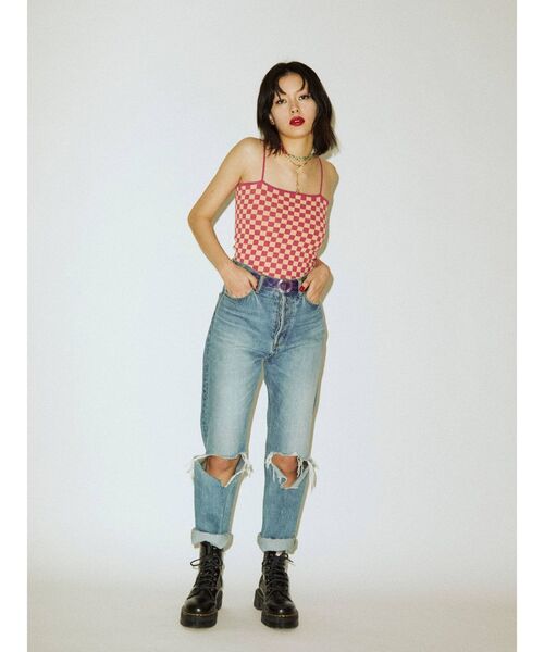 jouetie（ジュエティ）の「サマーニットキャミソール（キャミソール・レディース・ブラウン/グリーン/ブラック・MEDIUM）」の22枚目の写真