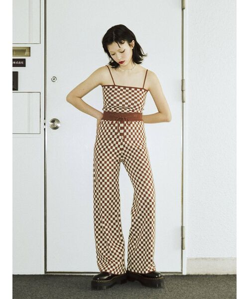 jouetie（ジュエティ）の「サマーニットキャミソール（キャミソール・レディース・ブラウン/グリーン/ブラック・MEDIUM）」の10枚目の写真