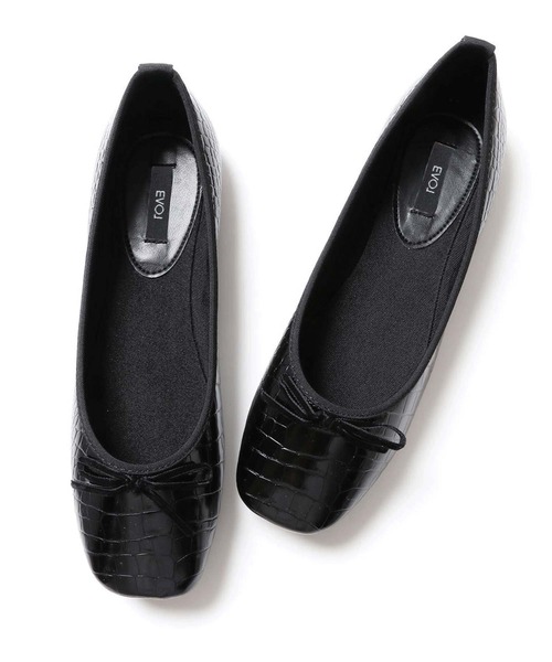 EVOL(イーボル)の「【EVOL】 スクエアバレエ IR9612(バレエシューズ・レディース・ゼブラ/レオパード/ブラウン系その他/ブラック系その他/ベージュ/ブラック系その他2/ブラウン系その他2/ブラック/ブラウン・22.5cm/24.5cm/21.5cm/25.5cm/23.5cm/22.0cm/23.0cm/25.0cm/24.0cm)」の4枚目の写真