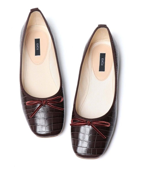 EVOL(イーボル)の「【EVOL】 スクエアバレエ IR9612(バレエシューズ・レディース・ゼブラ/レオパード/ブラウン系その他/ブラック系その他/ベージュ/ブラック系その他2/ブラウン系その他2/ブラック/ブラウン・22.5cm/24.5cm/21.5cm/25.5cm/23.5cm/22.0cm/23.0cm/25.0cm/24.0cm)」の7枚目の写真