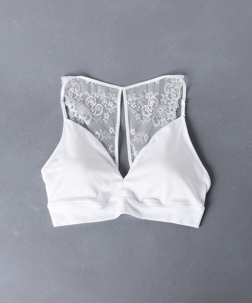 UNITED ARROWS(ユナイテッドアローズ)の「<AROMATIQUE(アロマティック)>BACK LACE ブラレット WHITE ■■■(ブラジャー・レディース・ホワイト・LARGE/MEDIUM)」の1枚目の写真