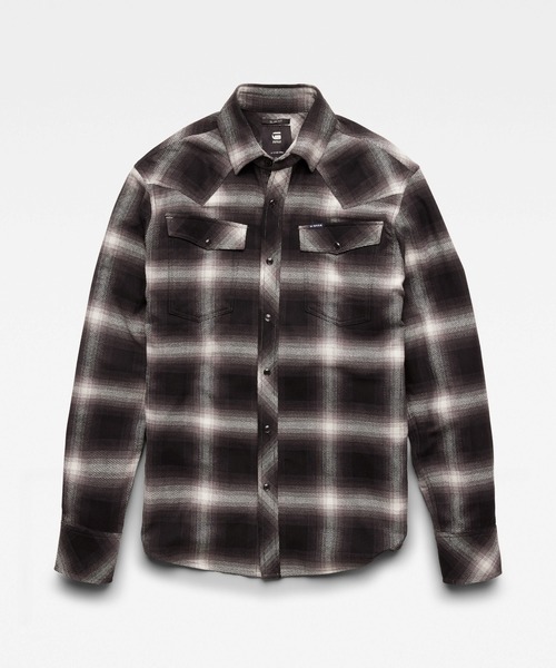 G-STAR(ジースター)の「3301 SLIM SHIRT/フランネル/チェックシャツ(シャツ/ブラウス・メンズ・ブラック系その他/ホワイト系その他・SMALL/MEDIUM/X-SMALL/X-LARGE/LARGE)」の12枚目の写真