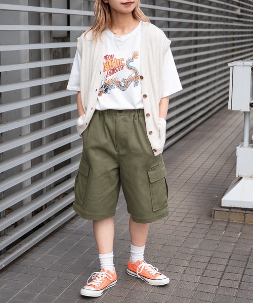 kutir（クティール）の「カーゴハーフパンツ（その他パンツ・レディース・オフホワイト/カーキ・SMALL/MEDIUM/LARGE）」の7枚目の写真