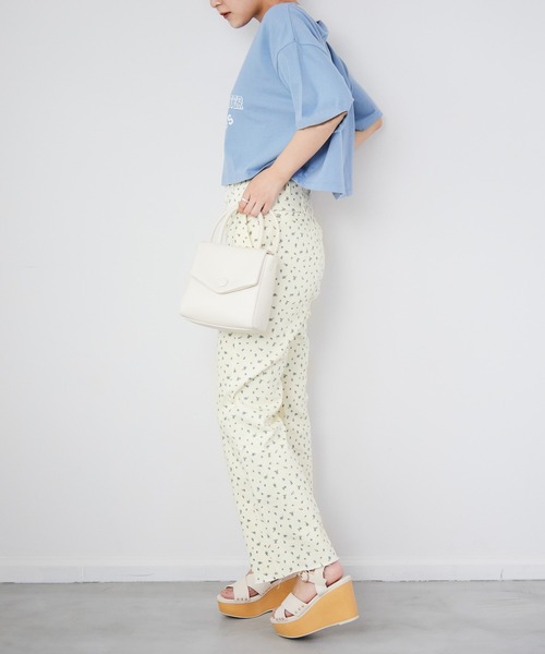 Heather（ヘザー）の「ボタンフラップBAG　215327（ショルダーバッグ・レディース・ブラック/イエロー/アイボリー/イエロー系その他・ONE SIZE/FREE）」の6枚目の写真