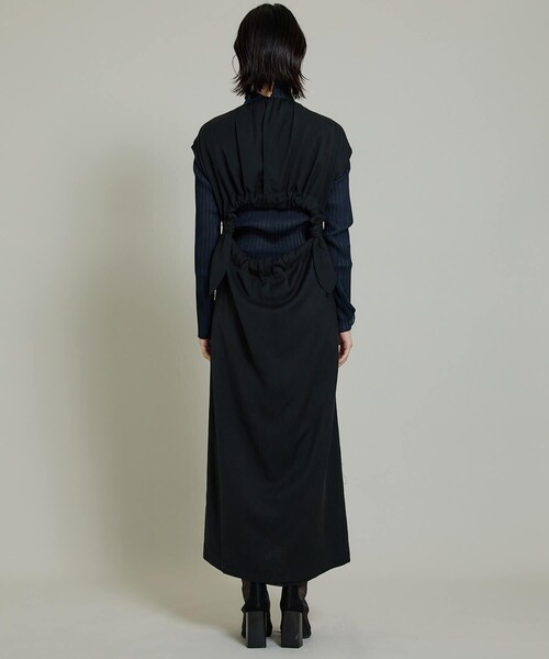 UN3D. BACK OPEN TIE ワンピース UN3D.（アンスリード）の「バックオープンタイワンピース