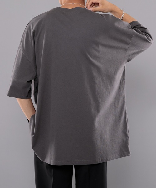 kutir（クティール）の「ワニカレッジビッグTシャツ（Tシャツ/カットソー・メンズ・チャコールグレー/オフホワイト/グリーン・MEDIUM/LARGE）」の21枚目の写真