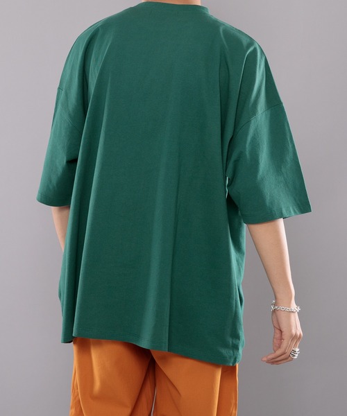 kutir（クティール）の「ワニカレッジビッグTシャツ（Tシャツ/カットソー・メンズ・チャコールグレー/オフホワイト/グリーン・MEDIUM/LARGE）」の15枚目の写真