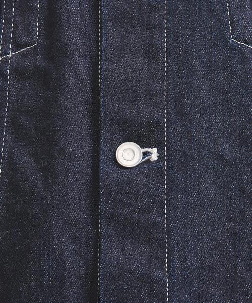 UNITED ARROWS（ユナイテッドアローズ）の「【WEB限定】＜UNITED ARROWS＞ オーガニックデニム トラッカー ジャケット（デニムジャケット・メンズ・ネイビー・MEDIUM/SMALL/X-LARGE/LARGE）」の18枚目の写真