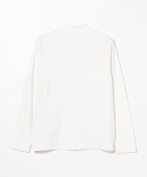 CIRCOLO 1901（チルコロ 1901）の「CIRCOLO1901 / 別注 ストレッチコットン モックネック Tシャツ（Tシャツ/カットソー・メンズ・ブラック/ホワイト系その他2/シルバー・MEDIUM/LARGE/SMALL）」の7枚目の写真