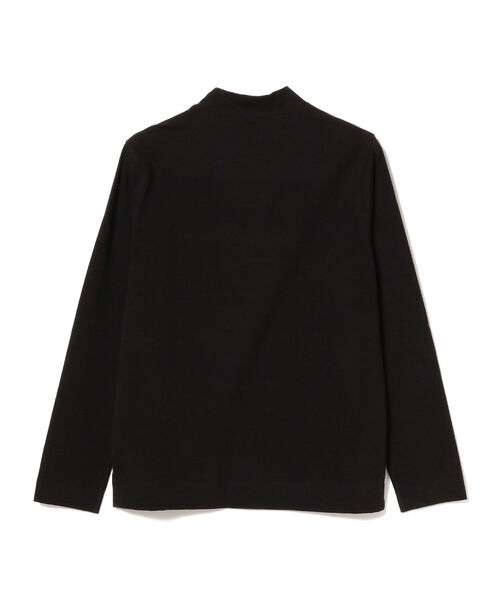 CIRCOLO 1901（チルコロ 1901）の「CIRCOLO1901 / 別注 ストレッチコットン モックネック Tシャツ（Tシャツ/カットソー・メンズ・ブラック/ホワイト系その他2/シルバー・MEDIUM/LARGE/SMALL）」の9枚目の写真