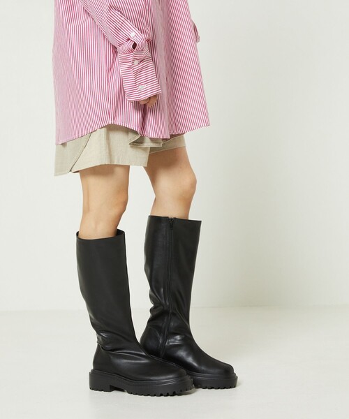 FREAK'S STORE（フリークスストア）の「eblouna/エブロ―ナ ロングブーツプラットフォーム（ブーツ・レディース・ブラック・37/36/38）」の4枚目の写真