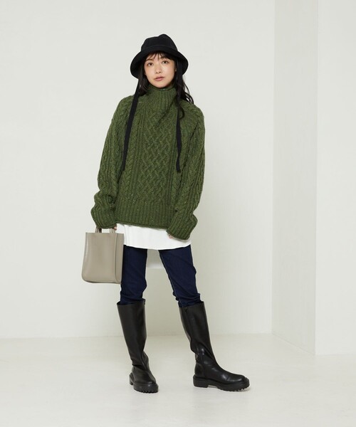 FREAK'S STORE（フリークスストア）の「eblouna/エブロ―ナ ロングブーツプラットフォーム（ブーツ・レディース・ブラック・37/36/38）」の6枚目の写真