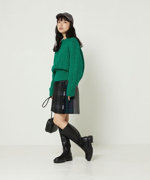 FREAK'S STORE（フリークスストア）の「eblouna/エブロ―ナ ロングブーツプラットフォーム（ブーツ・レディース・ブラック・37/36/38）」の8枚目の写真