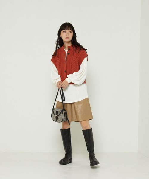 FREAK'S STORE（フリークスストア）の「eblouna/エブロ―ナ ロングブーツプラットフォーム（ブーツ・レディース・ブラック・37/36/38）」の15枚目の写真