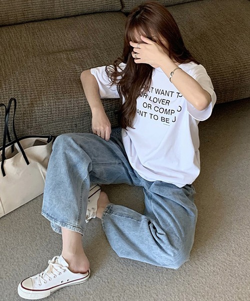 Bifrost(ビフレスト)の「フロントロゴTシャツ(Tシャツ/カットソー・レディース・ホワイト/レッド・F)」の7枚目の写真