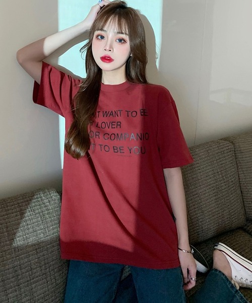 Bifrost(ビフレスト)の「フロントロゴTシャツ(Tシャツ/カットソー・レディース・ホワイト/レッド・F)」の4枚目の写真