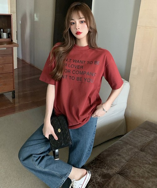 Bifrost(ビフレスト)の「フロントロゴTシャツ(Tシャツ/カットソー・レディース・ホワイト/レッド・F)」の3枚目の写真