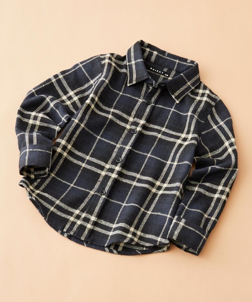SHISKY(シスキー)の「SHISKY / シスキー チェック ネルシャツ 長袖 キッズ(シャツ/ブラウス・キッズ・レッド系その他/ベージュ系その他/ブラウン系その他/ブルー系その他/グリーン系その他/グレー系その他/レッド系その他2/グレー系その他2・110/120/130/140/150/160)」の6枚目の写真