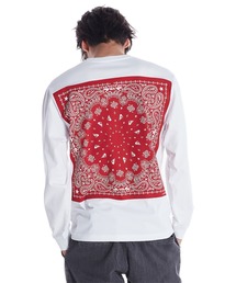 Quiksilver | PAISLEY BOX LT/クイックシルバーペイズリー柄バックプリントロンT(Tシャツ/カットソー)