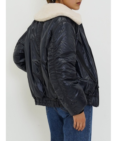 JANESMITH（ジェーンスミス）の「JANE SMITH　REVERSIBLE B-15 JACKET 9WBL-#911L（ブルゾン・レディース・ベージュ/ブラック・38inch）」の10枚目の写真