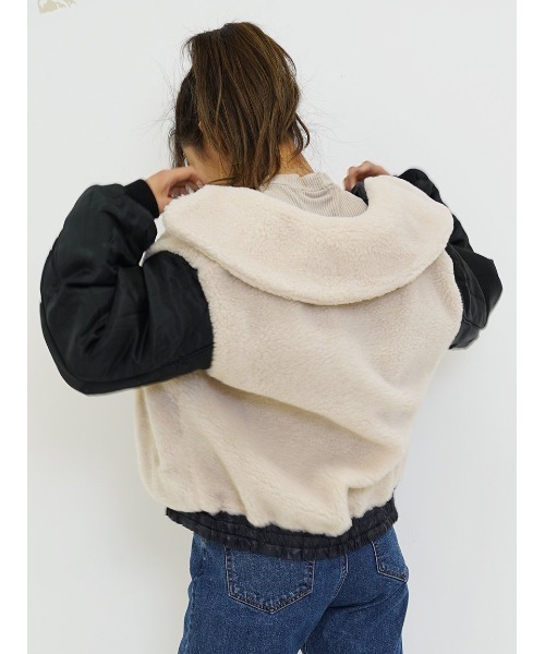 JANESMITH（ジェーンスミス）の「JANE SMITH　REVERSIBLE B-15 JACKET 9WBL-#911L（ブルゾン・レディース・ベージュ/ブラック・38inch）」の14枚目の写真