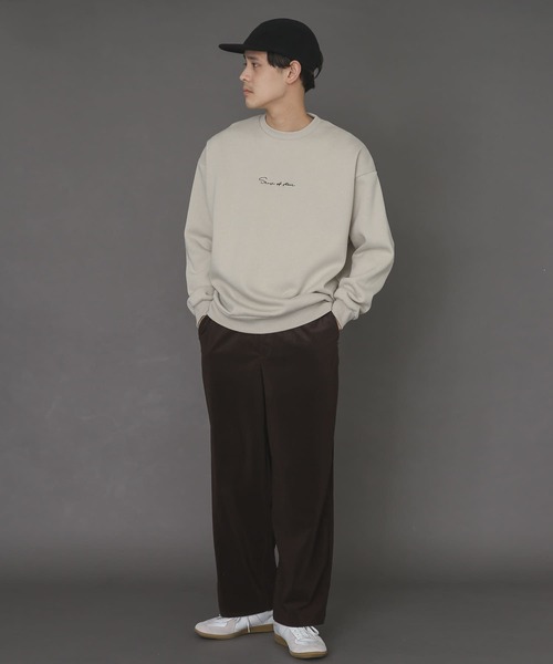 SENSE OF PLACE by URBAN RESEARCH(センスオブプレイスバイアーバンリサーチ)の「『XLサイズWEB/一部店舗限定』シシュウウラキモウカラースウェットシャツ(スウェット・メンズ・ブラック/パープル/ブルー/アイボリー/ライトベージュ/グリーン・MEDIUM/LARGE/X-LARGE)」の7枚目の写真