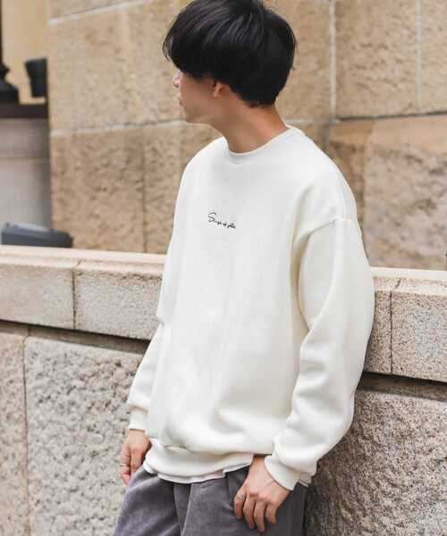 SENSE OF PLACE by URBAN RESEARCH(センスオブプレイスバイアーバンリサーチ)の「『XLサイズWEB/一部店舗限定』シシュウウラキモウカラースウェットシャツ(スウェット・メンズ・ブラック/パープル/ブルー/アイボリー/ライトベージュ/グリーン・MEDIUM/LARGE/X-LARGE)」の20枚目の写真