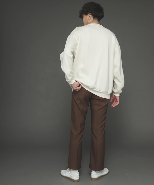 SENSE OF PLACE by URBAN RESEARCH(センスオブプレイスバイアーバンリサーチ)の「『XLサイズWEB/一部店舗限定』シシュウウラキモウカラースウェットシャツ(スウェット・メンズ・ブラック/パープル/ブルー/アイボリー/ライトベージュ/グリーン・MEDIUM/LARGE/X-LARGE)」の21枚目の写真